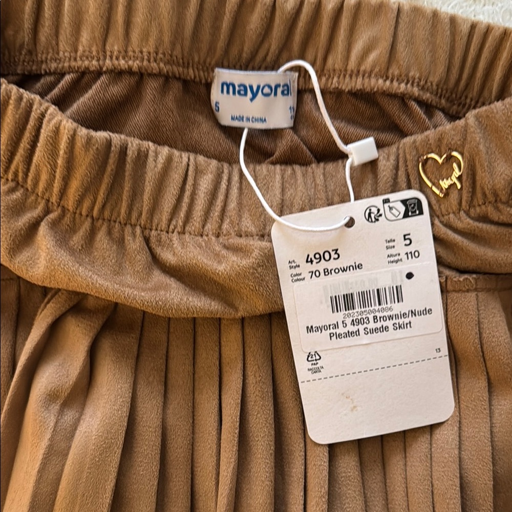 Mayoral Cream and Brown Kids Matching Set - Picture 2 of 3